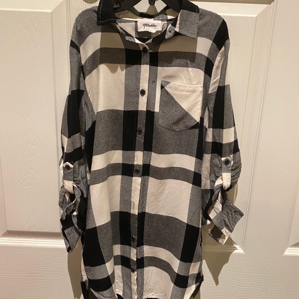 girls “maddie” plaid sweater dress